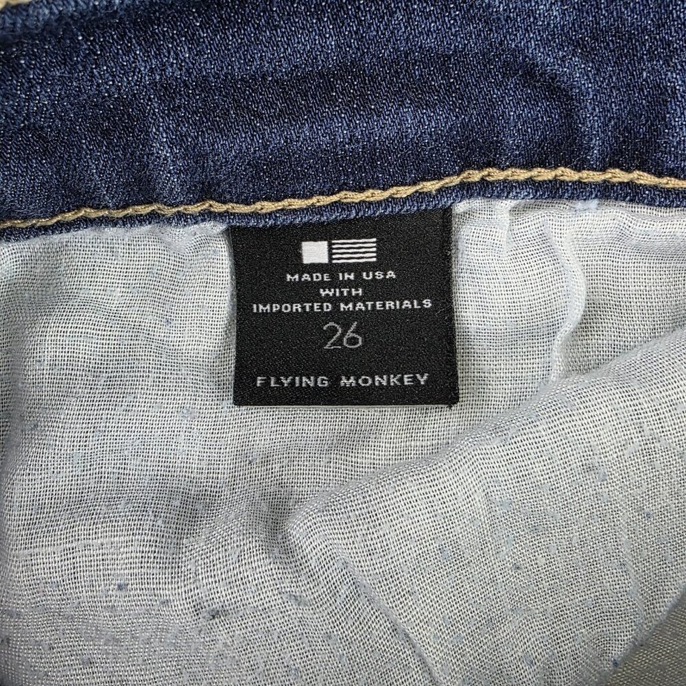 Flying Monkey Skinny Jeans Womens 26 Blue Medium Wash Mid Rise Stretch Denim - Picture 3 of 9